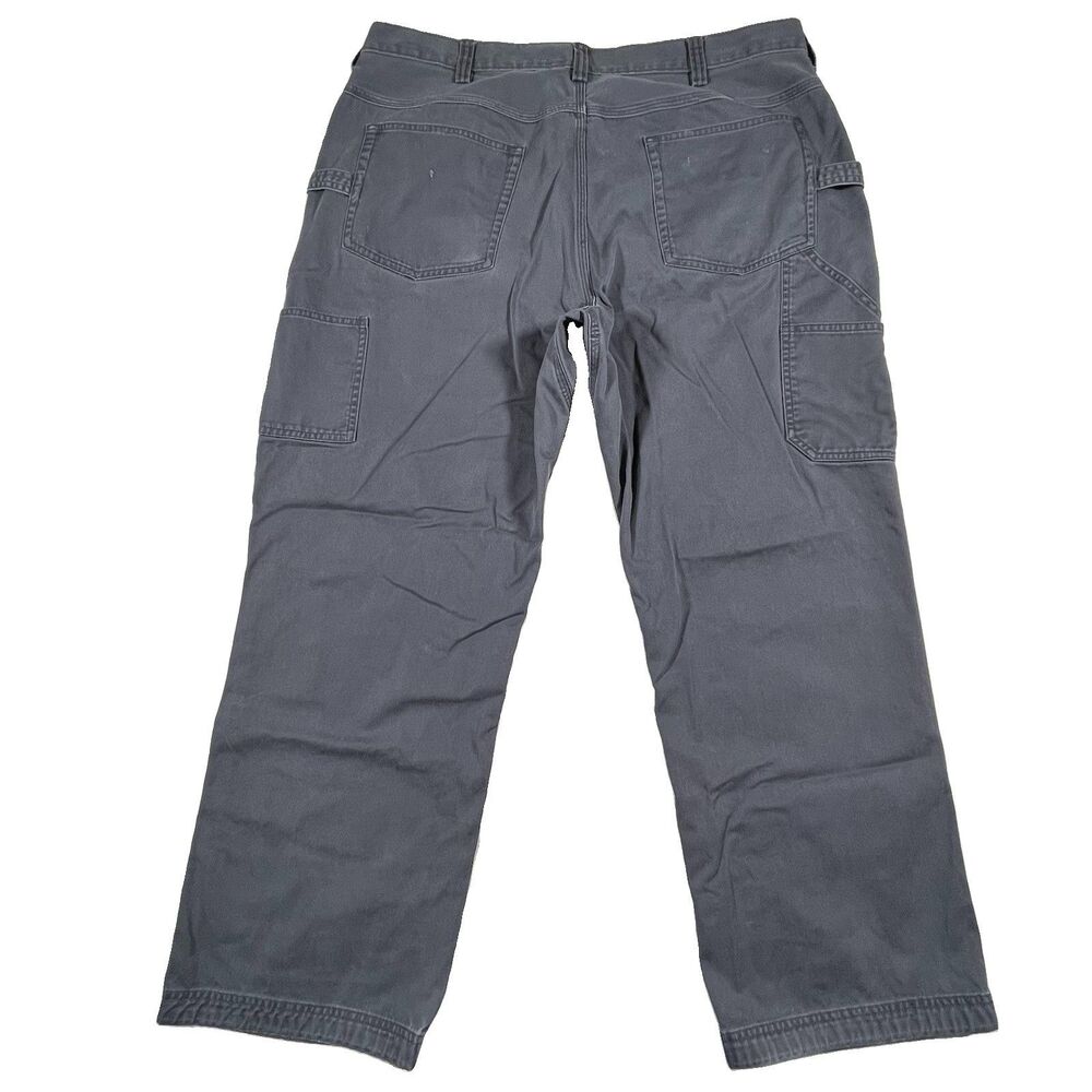 Duluth Trading Co Gray Carpenter Work Pants 38x29 Cotton Utility